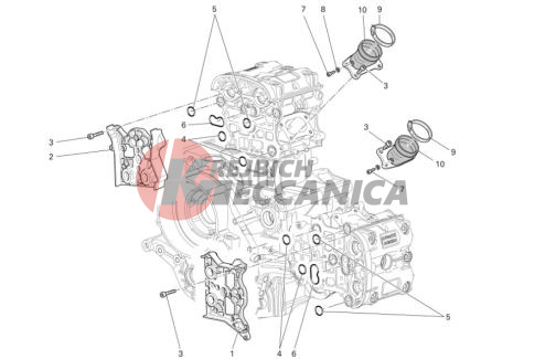 Manifolds and cylinder head covers