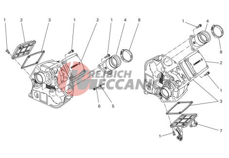 Manifolds and cylinder head covers