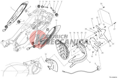 NUMBER PLATE HOLDER - TAIL LIGHT 2