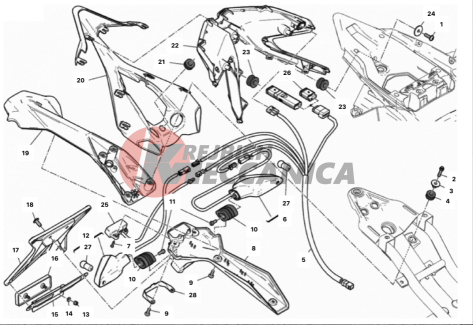 NUMBER PLATE HOLDER - TAIL LIGHT