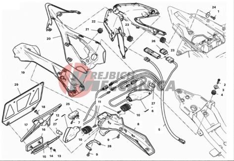 NUMBER PLATE HOLDER - TAIL LIGHT 2