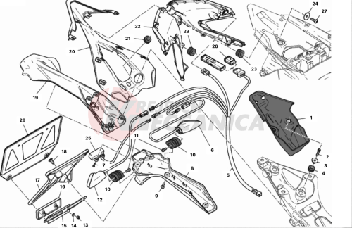 NUMBER PLATE HOLDER - TAIL LIGHT 2