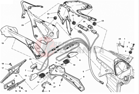 NUMBER PLATE HOLDER - TAIL LIGHT