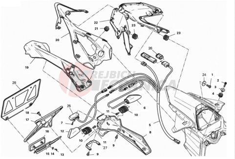 NUMBER PLATE HOLDER - TAIL LIGHT 2