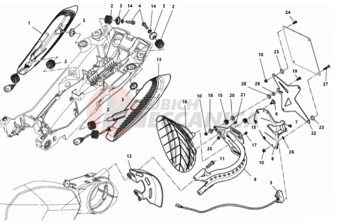 NUMBER PLATE HOLDER - TAIL LIGHT 2