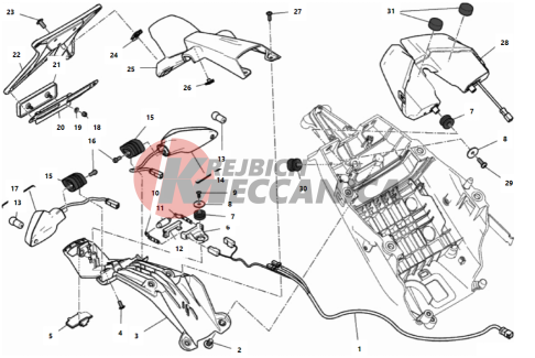 NUMBER PLATE HOLDER - TAIL LIGHT