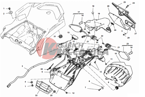 NUMBER PLATE HOLDER - TAIL LIGHT