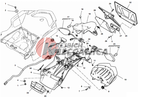 NUMBER PLATE HOLDER - TAIL LIGHT 2