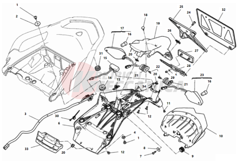 NUMBER PLATE HOLDER - TAIL LIGHT 2