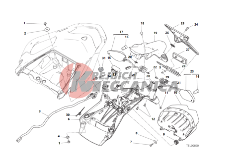 NUMBER PLATE HOLDER - TAIL LIGHT