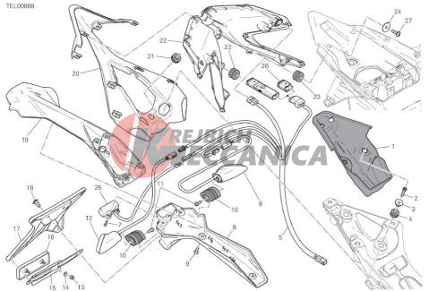 NUMBER PLATE HOLDER - TAIL LIGHT