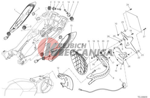 NUMBER PLATE HOLDER - TAIL LIGHT