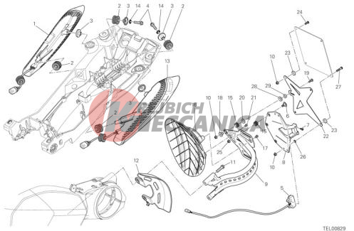 NUMBER PLATE HOLDER - TAIL LIGHT