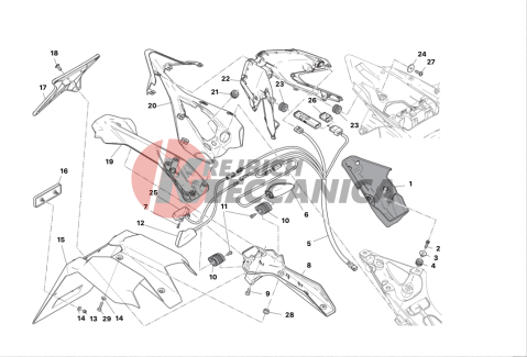 NUMBER PLATE HOLDER - TAIL LIGHT - (AUS)