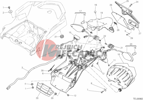 NUMBER PLATE HOLDER - TAIL LIGHT [AUS,EUR,FRA,ROK]