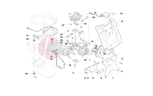 Number plate holder - (aus)