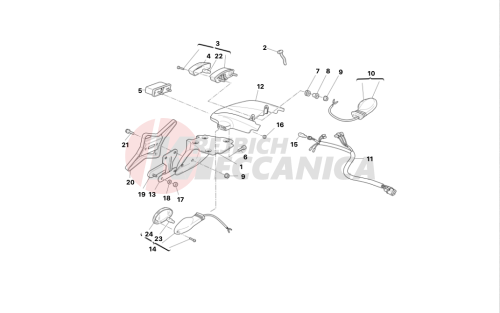 Number plate holder - tail light