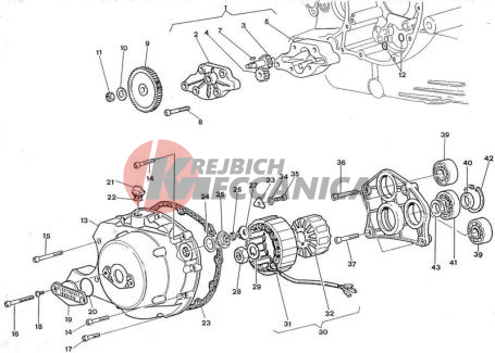OIL PUMP AND GENERATOR