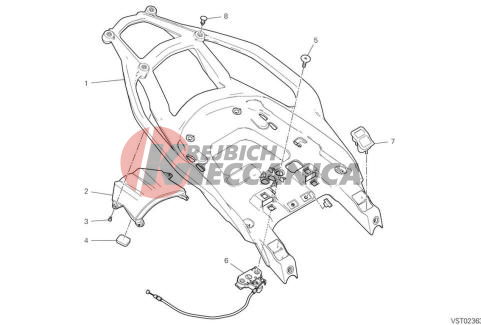 PILLION RIDER GRIP REAR