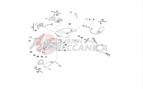 PLATE HOLDER - REAR LIGHT