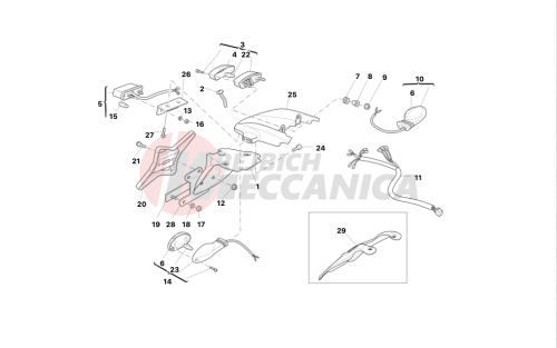 PLATE HOLDER - REAR LIGHT