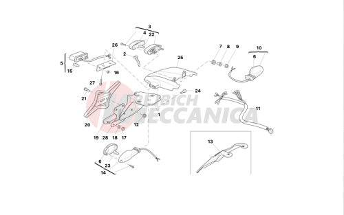 PLATE HOLDER - REAR LIGHT