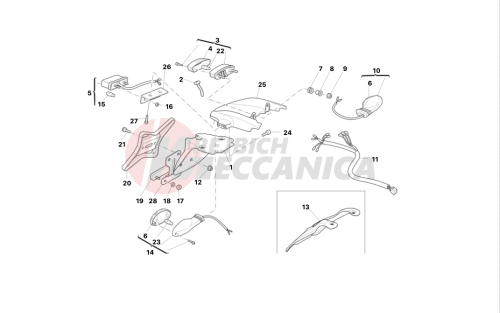 PLATE HOLDER - REAR LIGHT