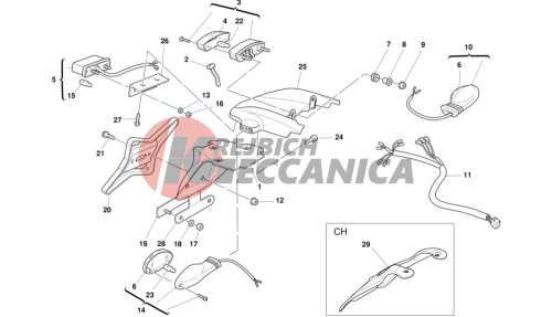 PLATE HOLDER - REAR LIGHT