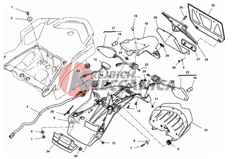 PLATE HOLDER - TAIL LIGHT 2