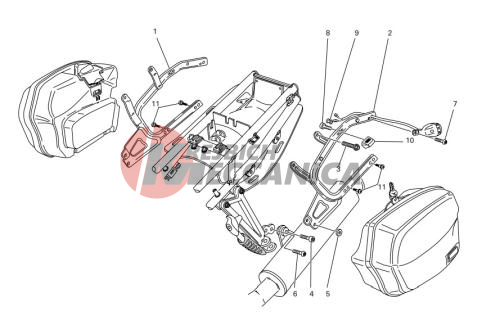 Pannier fasteners