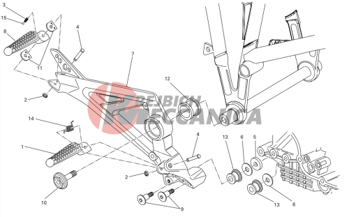 R.h. footrests