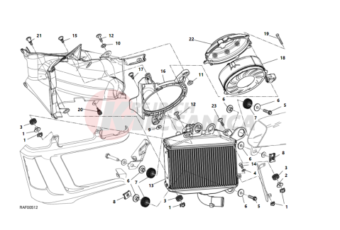 RADIATOR WATER LH