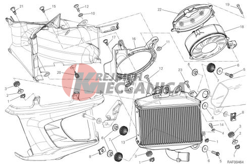 RADIATOR WATER LH