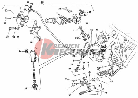 REAR BRAKE SYSTEM DM 001365