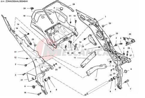 REAR FRAME COMP.