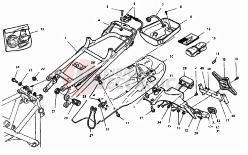 REAR FRAME FM >003096