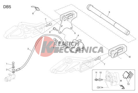 REAR HYDRAULIC BRAKE (DB5)