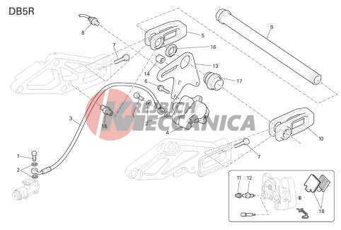 REAR HYDRAULIC BRAKE (DB5R)