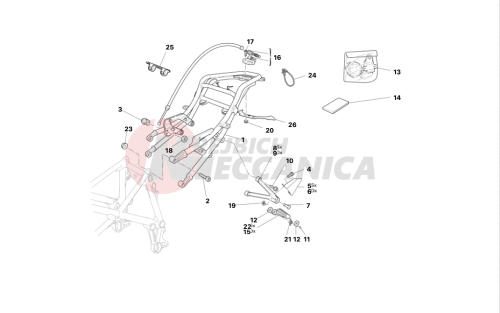 REAR SUBFRAME - REAR FOOTRESTS