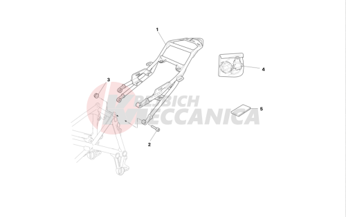 REAR SUBFRAME (single seat)