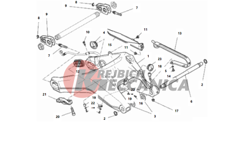 REAR SWINGING ARM