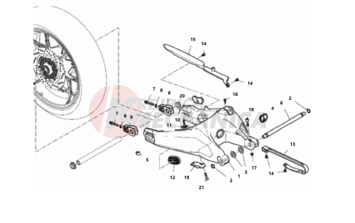 REAR SWINGING ARM