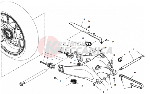 REAR SWINGING ARM