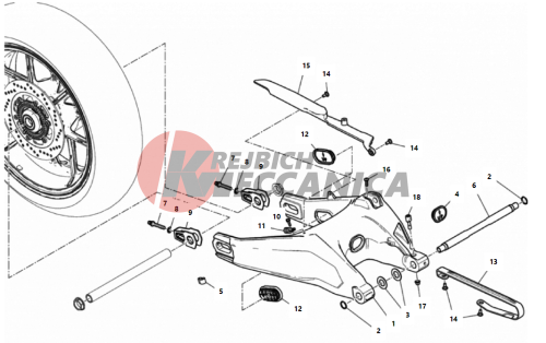 REAR SWINGING ARM