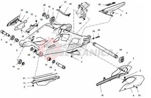 REAR SWINGING ARM