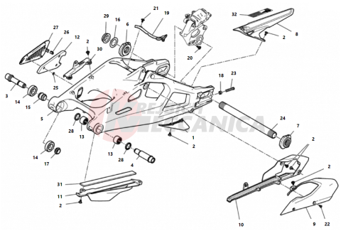 REAR SWINGING ARM