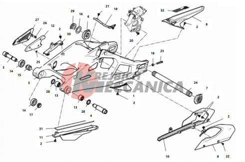 REAR SWINGING ARM