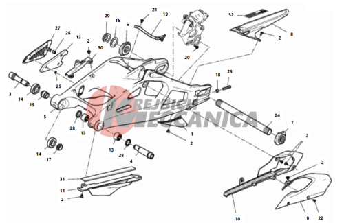 REAR SWINGING ARM