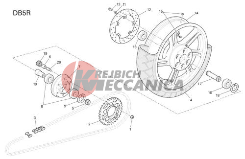 REAR WHEEL (DB5R)