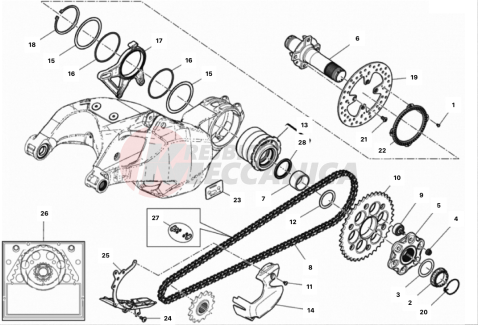 REAR WHEEL SPINDLE 2